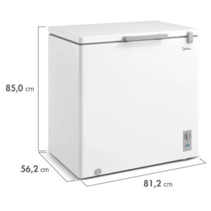 FREEZER 200L MIDEA HORIZONTAL 01 TAMPA MDRC280SLA012 BRANCO 220V - Imagem 7
