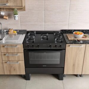 FOGAO GAS 5Q MILAO GLASS PTO 24 - Imagem 3