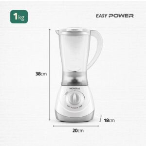 LIQUIFICADOR MONDIAL EASY POWER L-550W 6803-02 BRANCO 220 V - Imagem 7