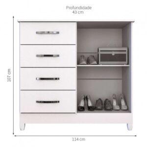 COMODA DUBAI C/ SAP PRIME - BCO-NEVE - Imagem 4