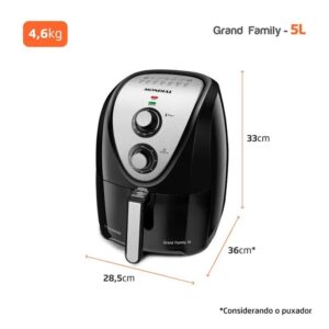 AIR FRYER MONDIAL GRAND FAMILY 5L AFN-50-BI 220V - Imagem 8