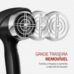 SECADOR MONDIAL SCN04 2000W PRETO/PRATA 220V - Imagem 3
