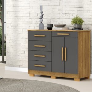 COMODA SAPATEIRA SIRIUS 2017 NATURE/ALASCA - Imagem 1